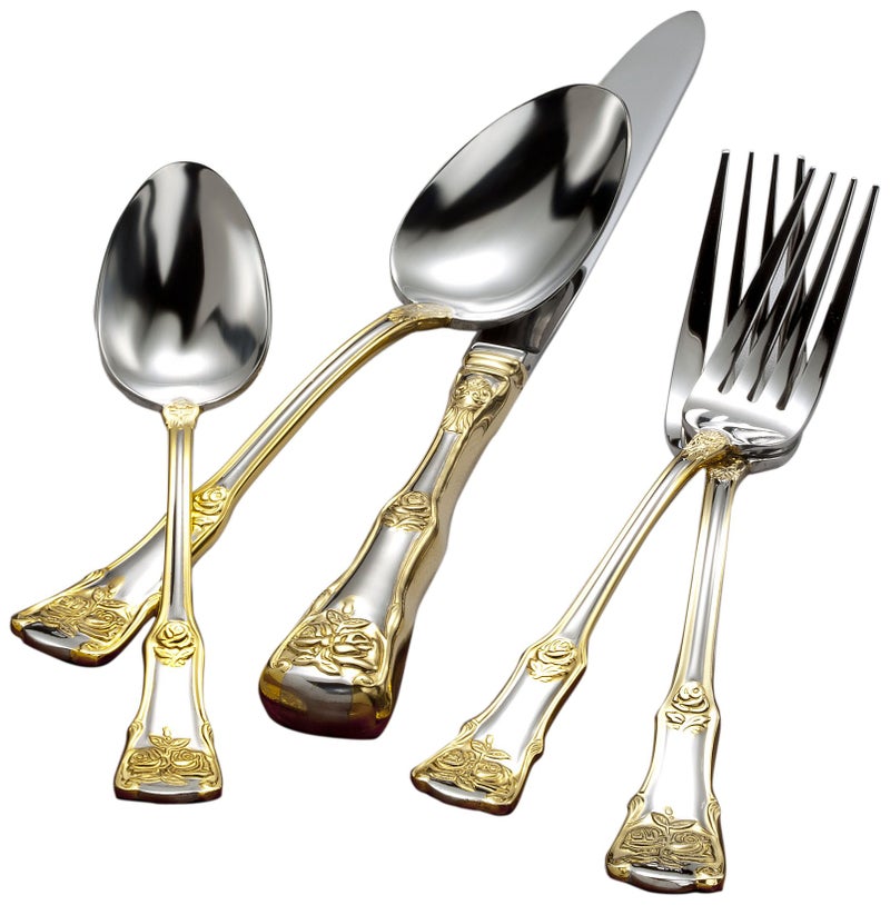 Royal Albert Old Country Roses 20-Piece Flatware Set - Image 1